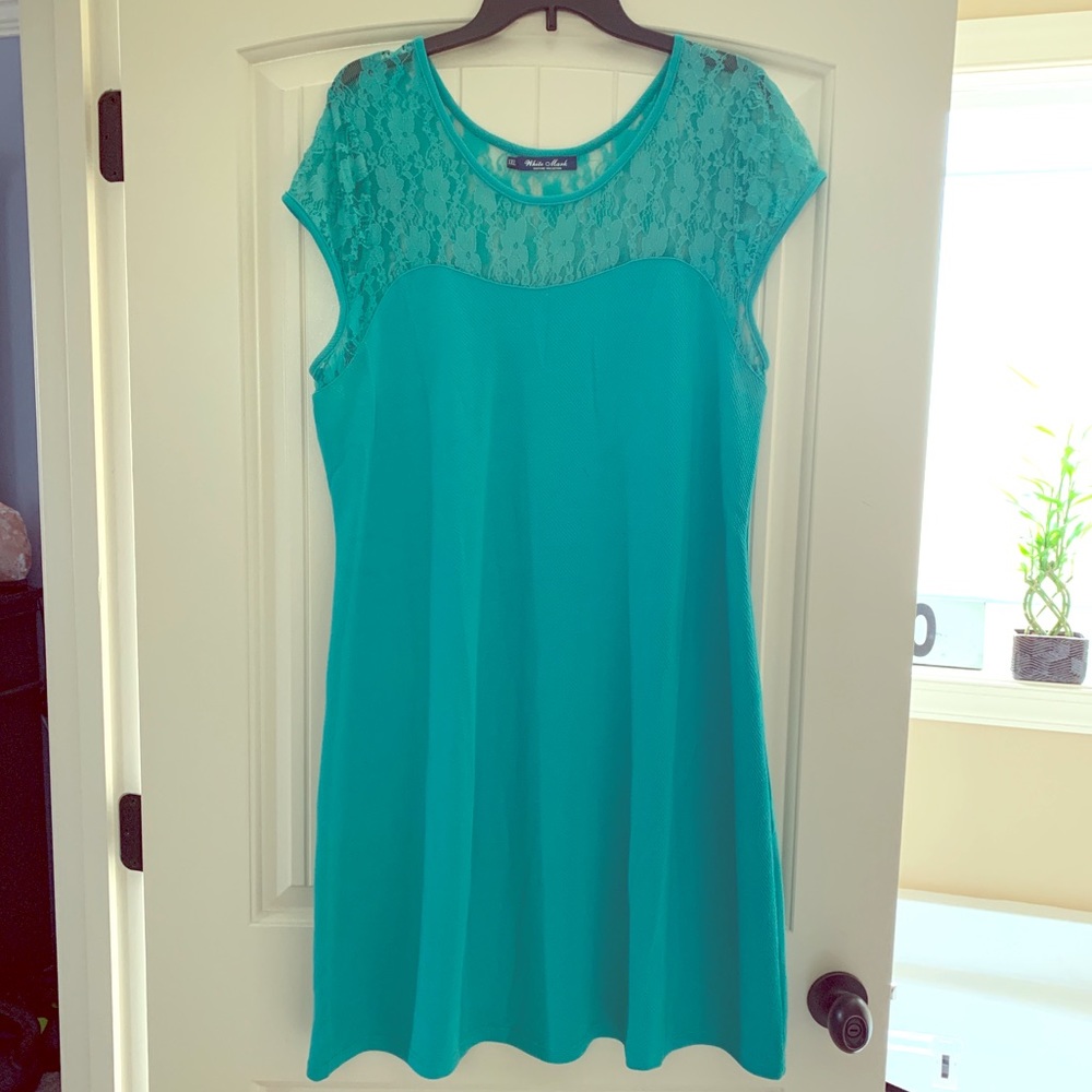 Women’s Teal Plus Dress. Worn once.